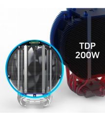 Zalman Процесорний кулер Zalman ZET5, ARGB LGA 1851, 1700, 1200, 115x, AM5, AM4, 4pin PWM, 3pin+5VARGB, TDP200W, білий