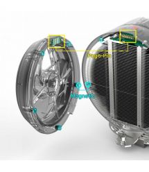 Zalman Процесорний кулер Zalman ZET5, ARGB LGA 1851, 1700, 1200, 115x, AM5, AM4, 4pin PWM, 3pin+5VARGB, TDP200W, білий