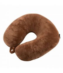 ARDESTO Zip & Flip Neck pillow Travel Сute Dog 30х30cm, polystyrene beads, brown