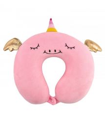 ARDESTO Neck pillow Travel Unicorn 30х30cm, polyurethane foam, pink