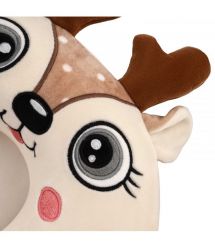 ARDESTO Neck pillow Travel Reindeer 30х30cm, polyurethane foam, white
