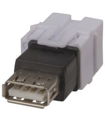 Keystone модуль USB PROinstal ZNKS-L12/WH (мама-мама)