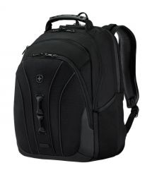 Wenger Icons Backpack, Legacy Black Series, 16" Laptop Backpack, Black