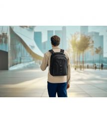 Wenger Icons Backpack, Legacy Black Series, 16" Laptop Backpack, Black