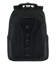 Wenger Icons Backpack, Legacy Black Series, 16" Laptop Backpack, Black