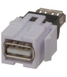 Keystone модуль USB PROinstal ZNKS-L12/WH (мама-мама)