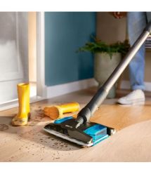 Philips Пилосос безпровідний Complete Series 8000, вологе прибирання, конт пил -0.6л, автон. робота до 80хв, чорно-блакитний