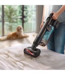 Philips Пилосос безпровідний Complete Series 8000, вологе прибирання, конт пил -0.6л, автон. робота до 80хв, чорно-блакитний