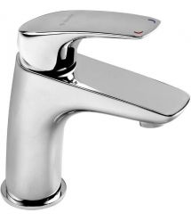 Deante Смеситель для раковины Cynia, дл. излива - 98мм, неповоротный, 1 рычаг, хром