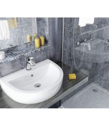 Deante Смеситель для раковины Cynia, дл. излива - 98мм, неповоротный, 1 рычаг, хром