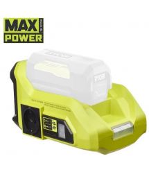 Ryobi Инвертор напряжения аккумуляторный RY36BI300A-0, MAX POWER 36В, 220В, 300Вт/ 500Вт пиковая, (без АКБ и ЗУ)