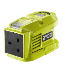 Ryobi Инвертор напряжения аккумуляторный ONE+ RY18BI150A-0, 220 Вольт, 150Вт/300Вт пиковая, (без АКБ и ЗУ)