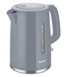 Hansa Електрочайник Amica 1.7л, пластик, сірий