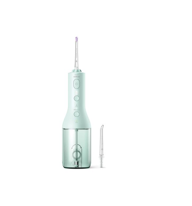 Philips Іригатор Philips портативний Sonicare Cordless Power Flosser 3000, чохол, 2 насадки, м'ятний
