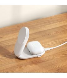 Belkin Зарядний пристрій бездротовий Belkin UltraCharge 2-in-1 Foldable Magnetic Charging 25Вт, білий