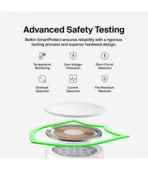 Belkin Зарядний пристрій бездротовий Belkin UltraCharge 2-in-1 Foldable Magnetic Charging 25Вт, білий