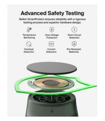 Belkin Зарядний пристрій бездротовий Belkin UltraCharge 2-in-1 Foldable Magnetic Charging 25Вт, чорний