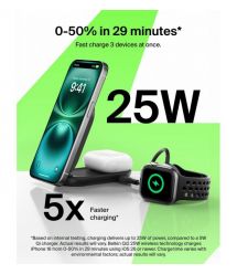 Belkin Зарядний пристрій бездротовий Belkin UltraCharge 2-in-1 Foldable Magnetic Charging 25Вт, чорний