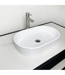 Adamant Раковина, умивальник BESTE NEW, искуственный камень, овальная, без отв