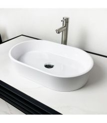 Adamant Раковина, умивальник BESTE NEW, искуственный камень, овальная, без отв