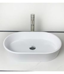 Adamant Раковина, умивальник BESTE NEW, искуственный камень, овальная, без отв