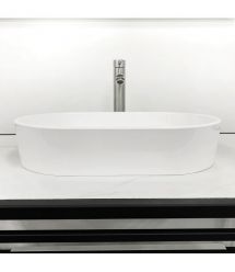 Adamant Раковина, умивальник BESTE NEW, искуственный камень, овальная, без отв