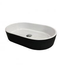 Adamant Раковина, умивальник BESTE NEW, штучний камінь, овальна, без отвору дл