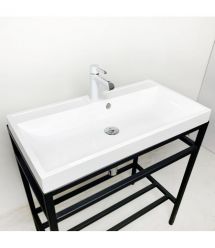 Adamant Раковина, умивальник STRENG NEW, искуственный камень, прямоуг., с отвер