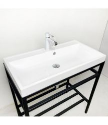 Adamant Раковина, умивальник STRENG NEW, искуственный камень, прямоуг., с отвер