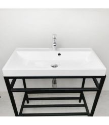 Adamant Раковина, умивальник STRENG NEW, искуственный камень, прямоуг., с отвер