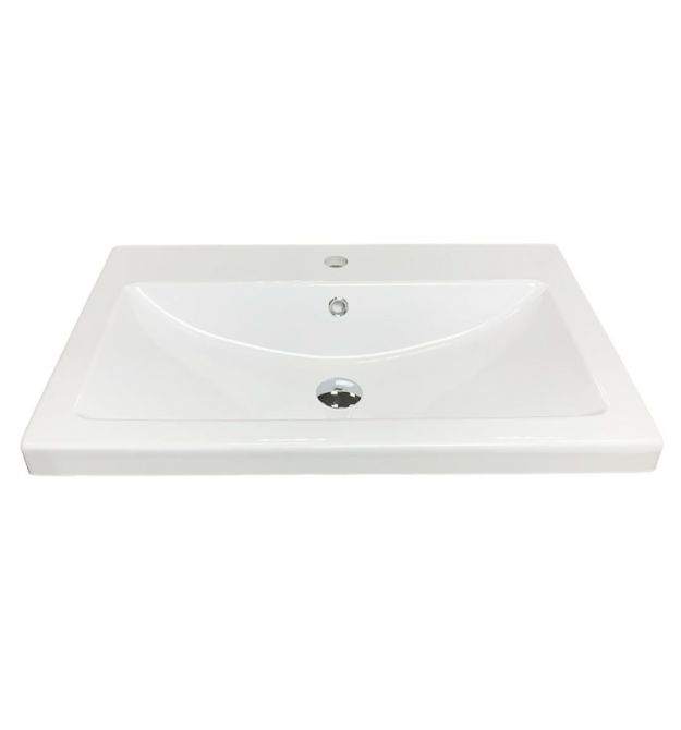 Adamant Раковина, умивальник CERS, искуственный камень, прямоуг., с отверсти