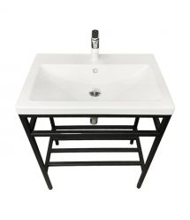 Adamant Раковина, умивальник CERS, искуственный камень, прямоуг., с отверсти