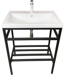 Adamant Раковина, умивальник CERS, штучний камінь, прямокут., з отвором для з