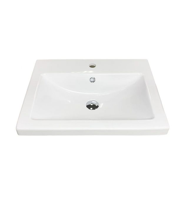 Adamant Раковина, умивальник CERS, искуственный камень, прямоуг., с отверсти