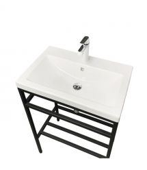 Adamant Раковина, умивальник CERS, искуственный камень, прямоуг., с отверсти