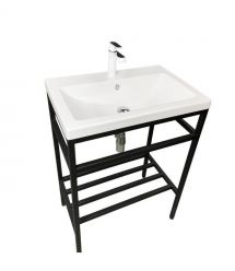 Adamant Раковина, умивальник CERS, искуственный камень, прямоуг., с отверсти