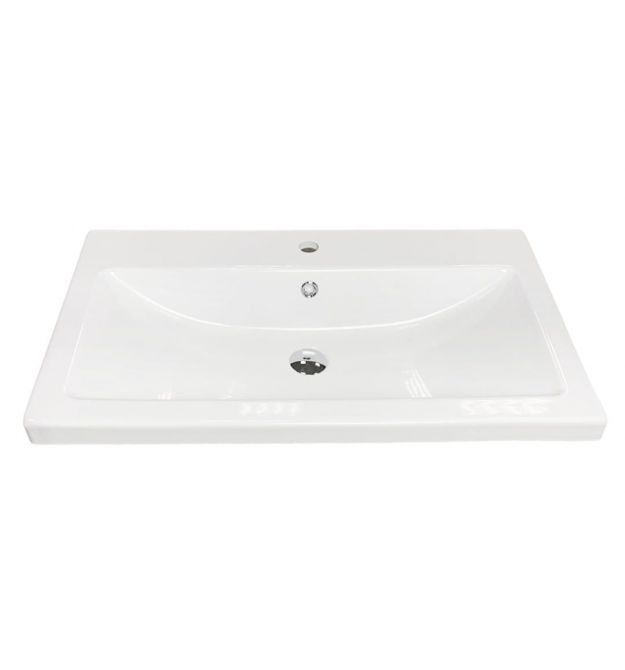 Adamant Раковина, умивальник CERS, искуственный камень, прямоуг., с отверсти