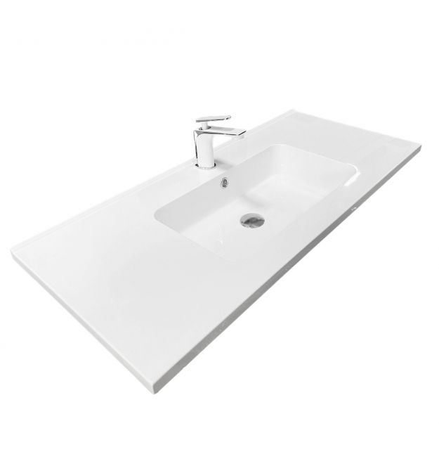 Adamant Раковина, умивальник FLATE, штучний камінь, прямокут., з отвором для