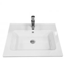 Adamant Раковина, умивальник FLATE, штучний камінь, прямокут., з отвором для