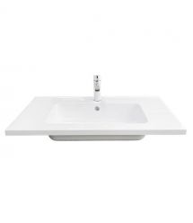 Adamant Раковина, умивальник FLATE, искуственный камень, прямоуг., с отверст