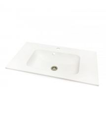 Adamant Раковина, умывальник Adamant, искуственный камень, прямоуг., с отверс