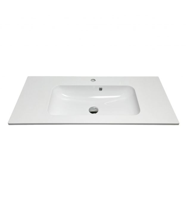 Adamant Раковина, умывальник FRATE, искуственный камень, прямоуг., с отверст