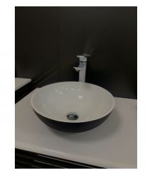 Adamant Раковина, умывальник KREIS, искуственный камень, круглая, без отверс