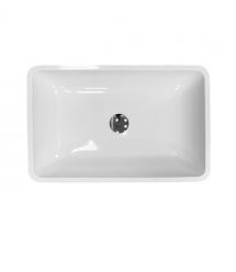 Adamant Раковина, умивальник LOWER, штучний камінь, прямокут., без отвору для