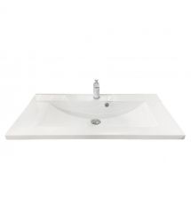 Adamant Раковина, умывальник QUANTO, искуственный камень, прямоуг., с отверст