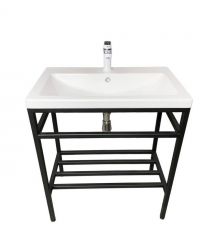 Adamant Раковина, умивальник CERS, искуственный камень, прямоуг., с отверсти