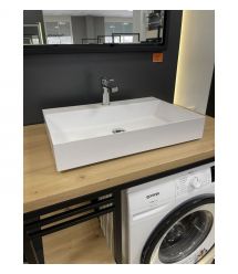 Adamant Раковина, умивальник SLENDER, штучний камінь, прямокут., з отвором для