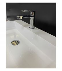 Adamant Раковина, умивальник SLENDER, штучний камінь, прямокут., з отвором для