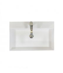 Adamant Раковина, умивальник SLENDER, штучний камінь, прямокут., з отвором для