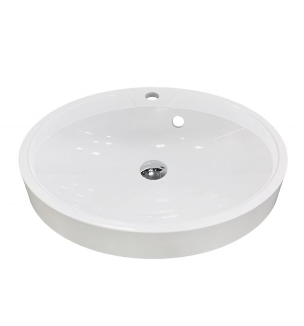 Adamant Раковина, умивальник Lauf New, штучний камінь, овальна, без отвору для